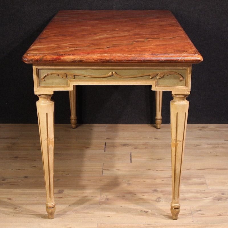 20th Century Louis XVI Style Lacquered And Painted Table photo Furniture