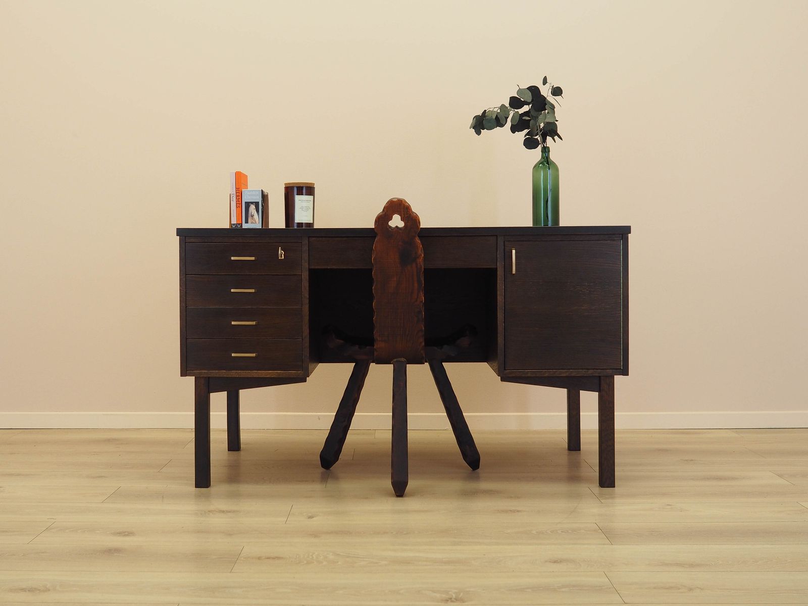 Oak Desk, Danish Design, 1970s, Made In Denmark photo for sale