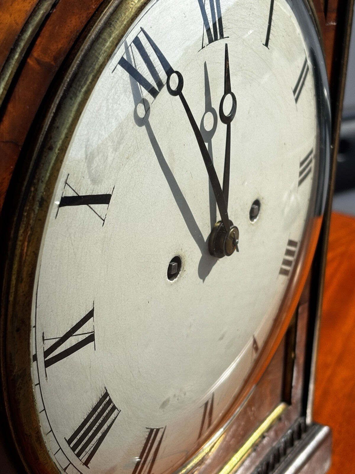 Regency Mahogany Fusee Bracket Clock , Circa 1820, By Alex Mitchell Of Glasgow. photo vintage