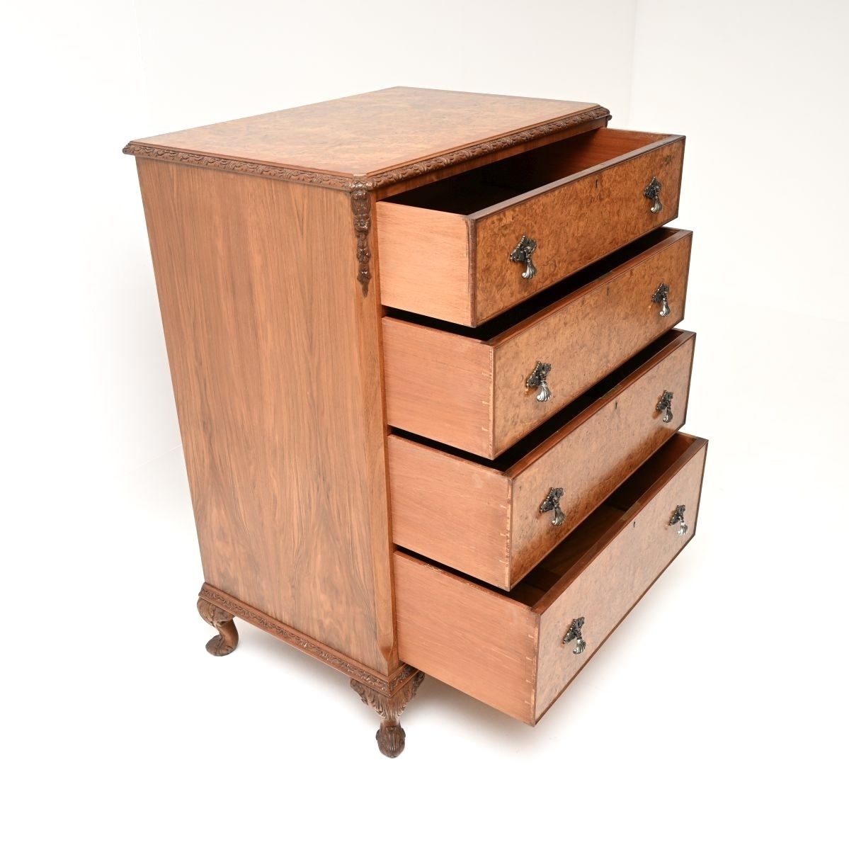 Antique Burr Walnut Chest Of Drawers photo vinterior