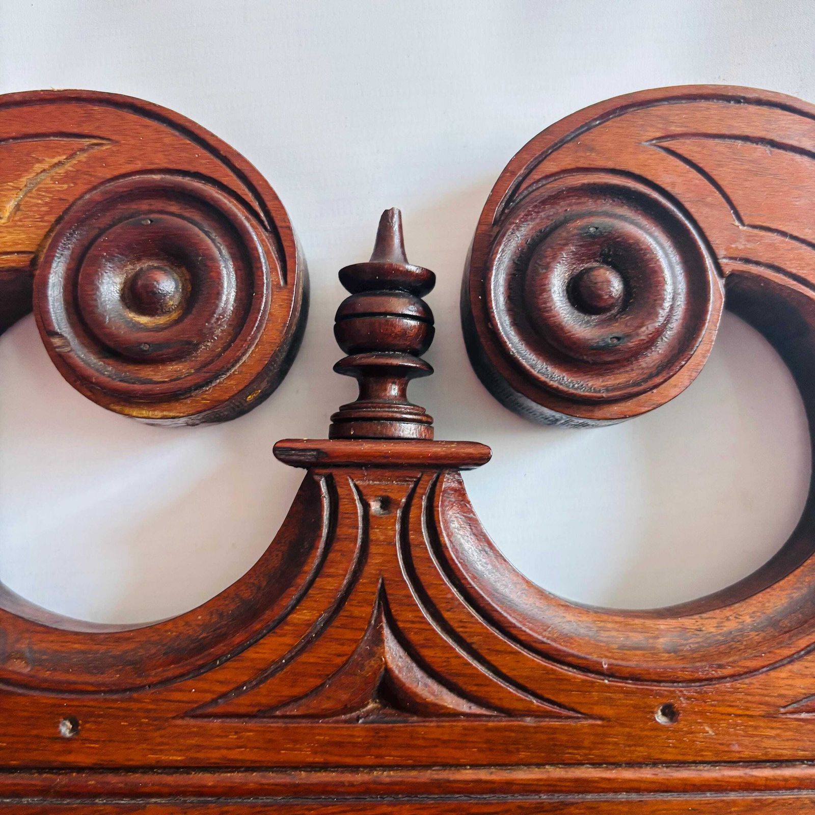 photo vinterior Antique Victorian Equine Theme Horse Shoe Wall Hanging Hall Rack & Mirror, C.1880 Home Good Luck Love Protection