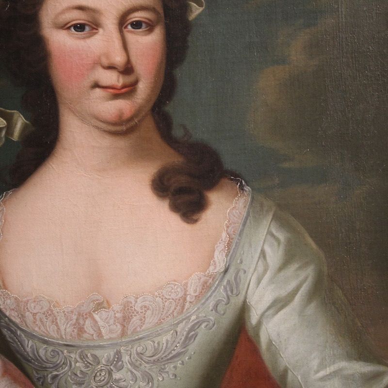 Art Tableau d'époque XIXe siècle, portrait d'une aristocrate photo