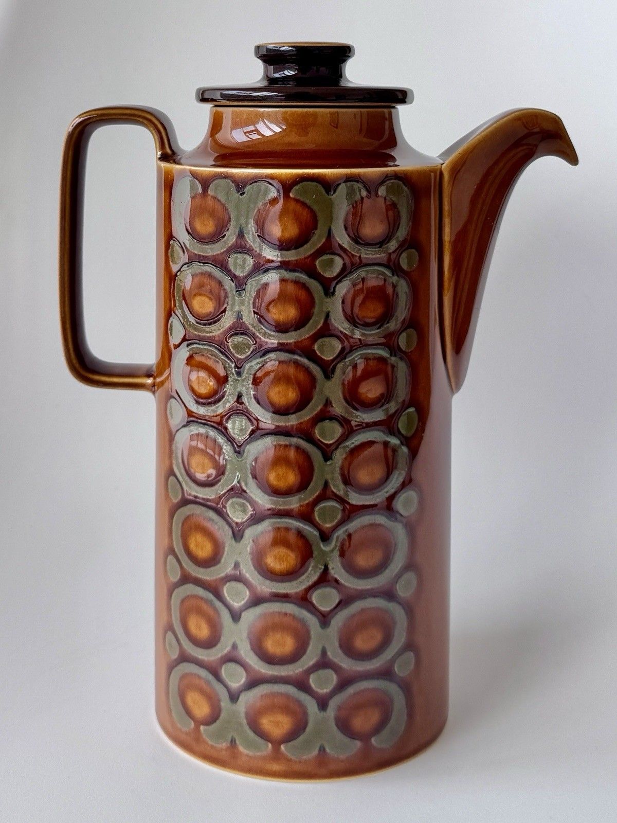 1970’s John Clappison Hornsea Brontë Coffee Pot, Tea Storage Jar & Salt Shaker photo vintage