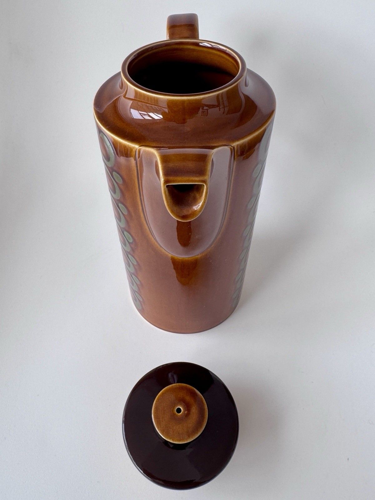 photo buy 1970’s John Clappison Hornsea Brontë Coffee Pot, Tea Storage Jar & Salt Shaker