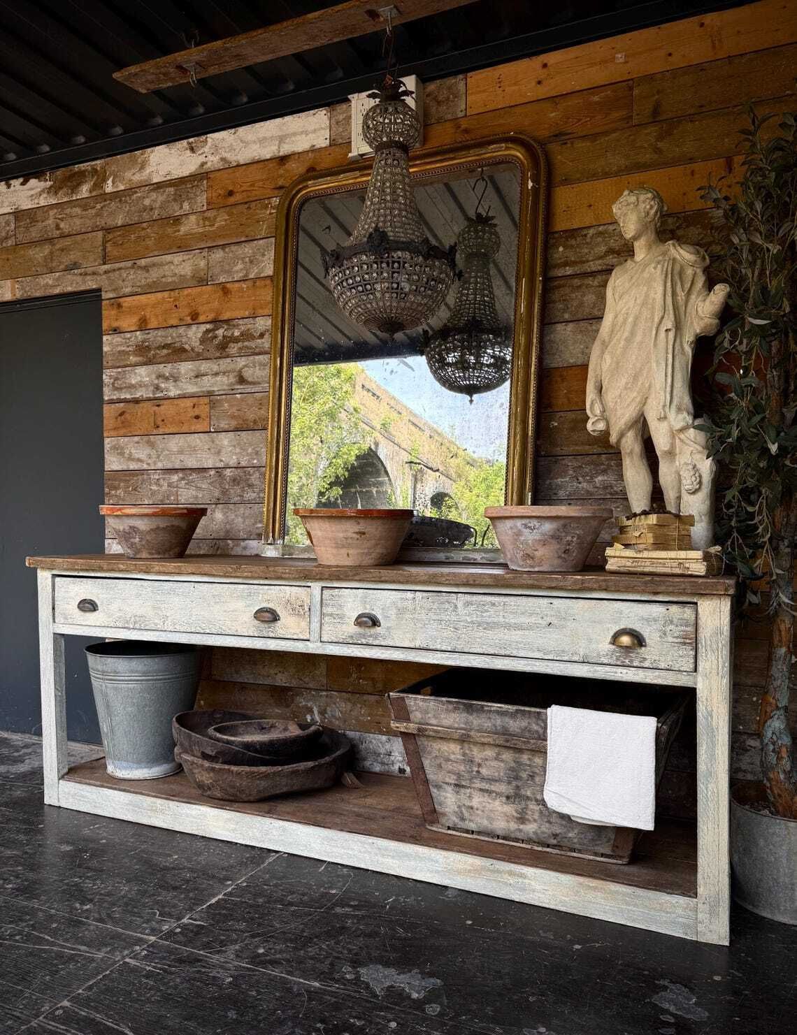 Reclaimed Prep Table  Kitchen Island photo buy