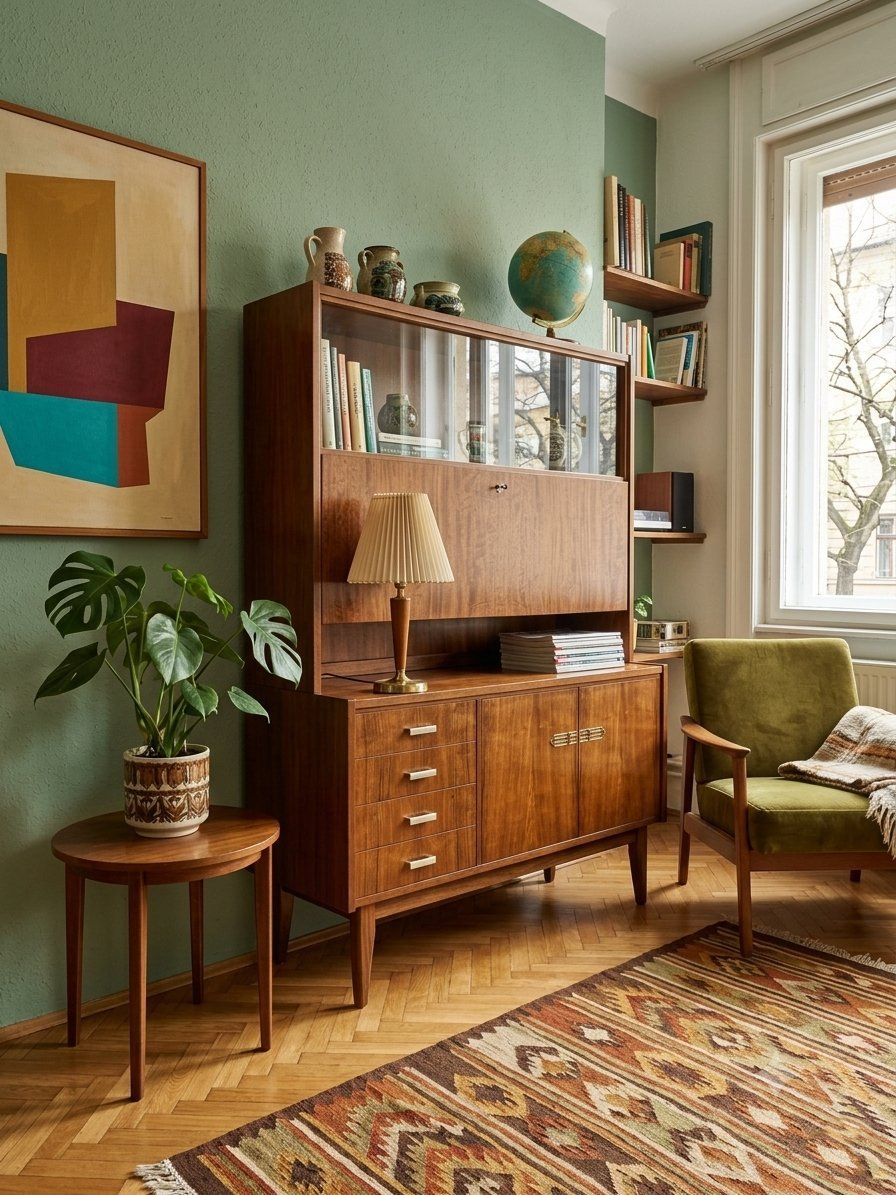 Mid-Century Modern Hongaarse Barkast photo furniture