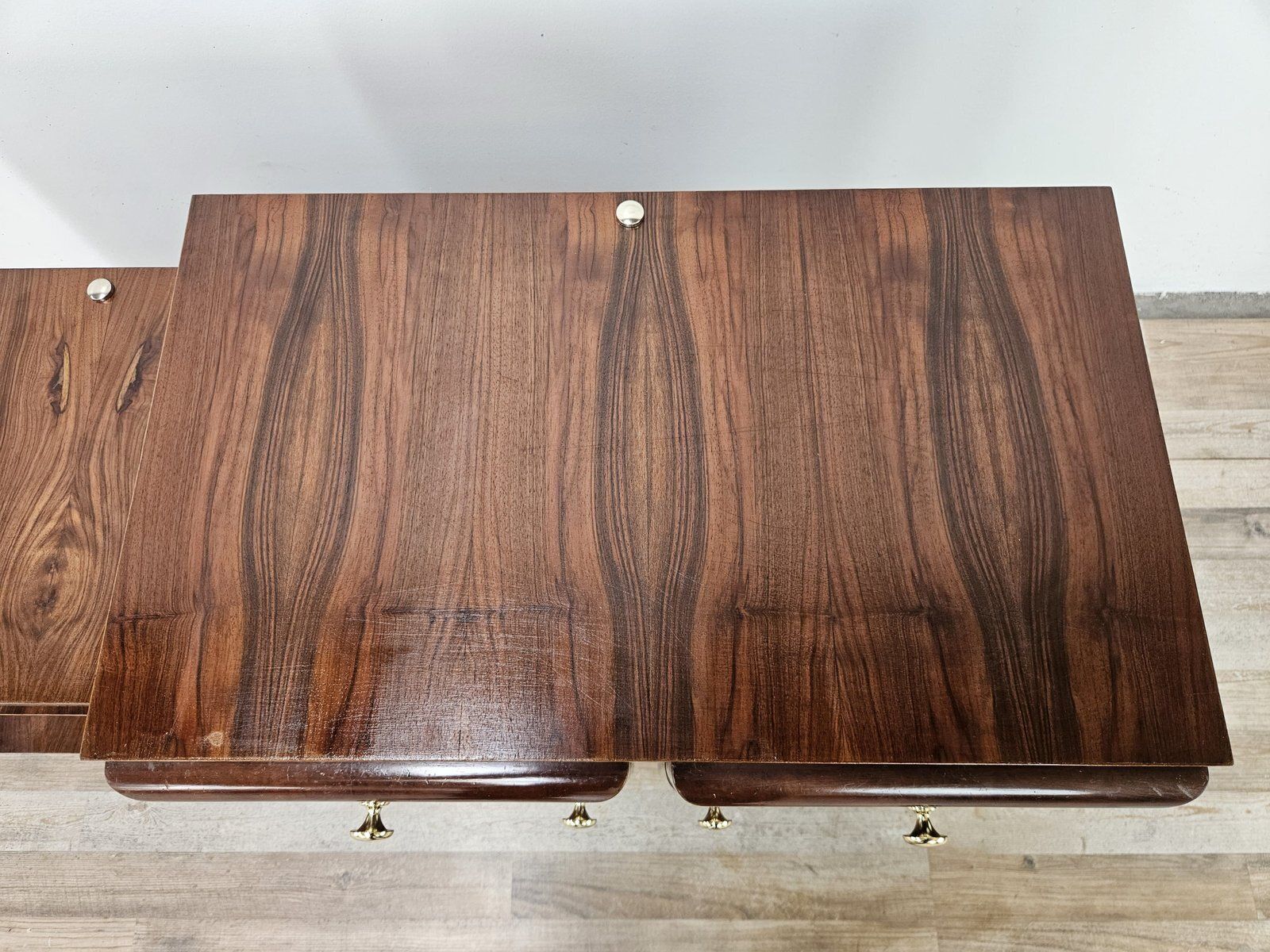 photo furniture Coiffeuse Art déco en noyer et noyer blond, 1940