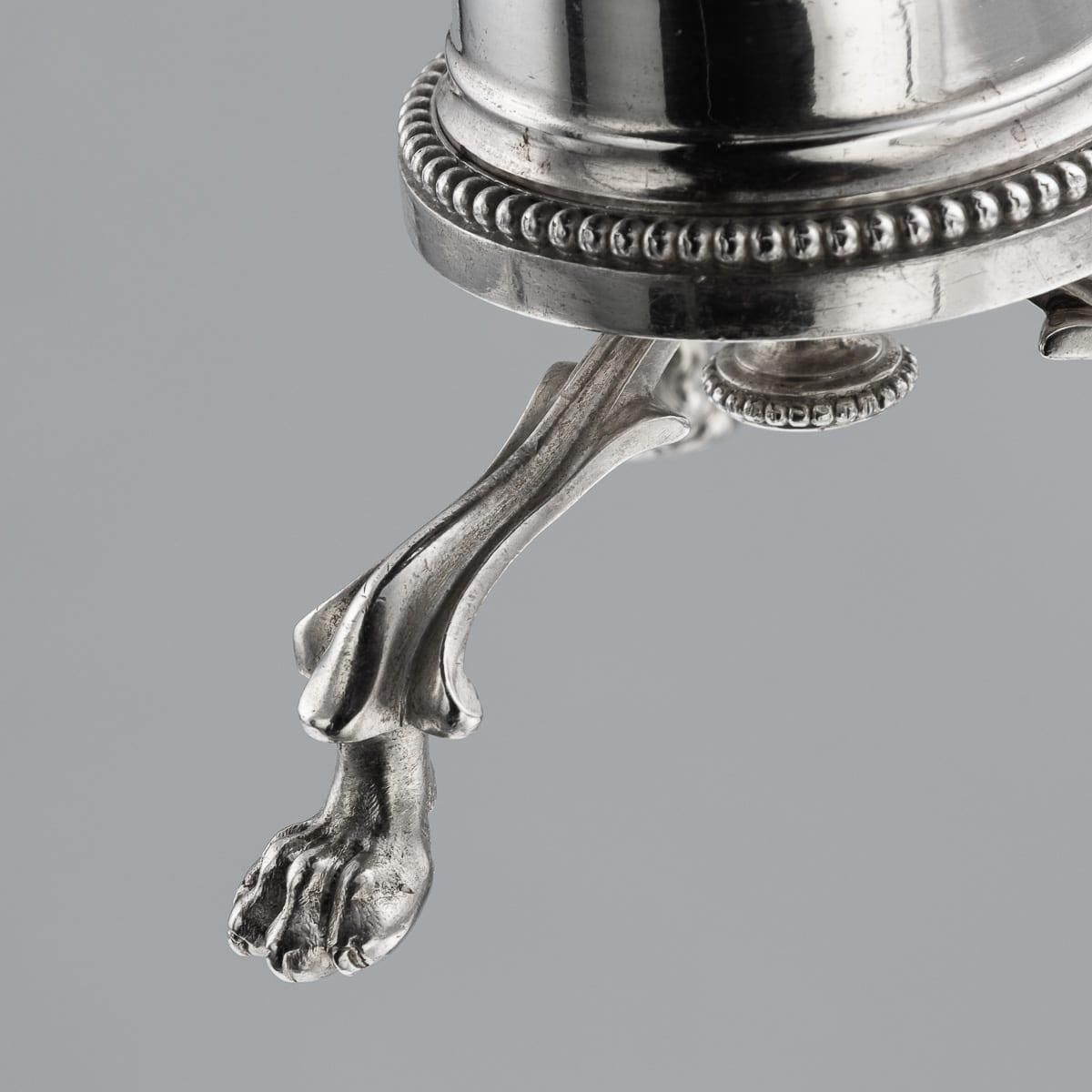 photo buy Antique 19thc French Solid Silver Salt And Pepper Mills, Odiot, Paris C.1880