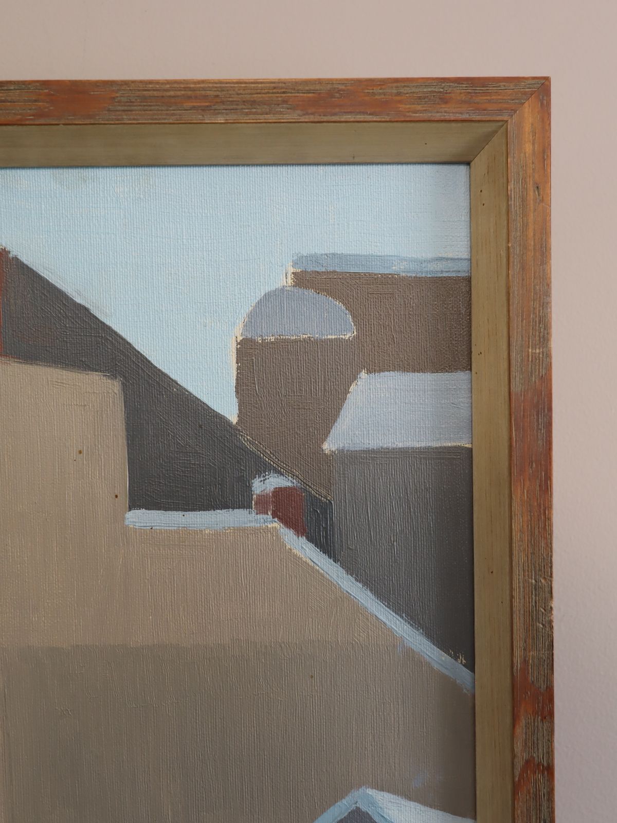 Winter Rooftops , Oil Painting photo buy