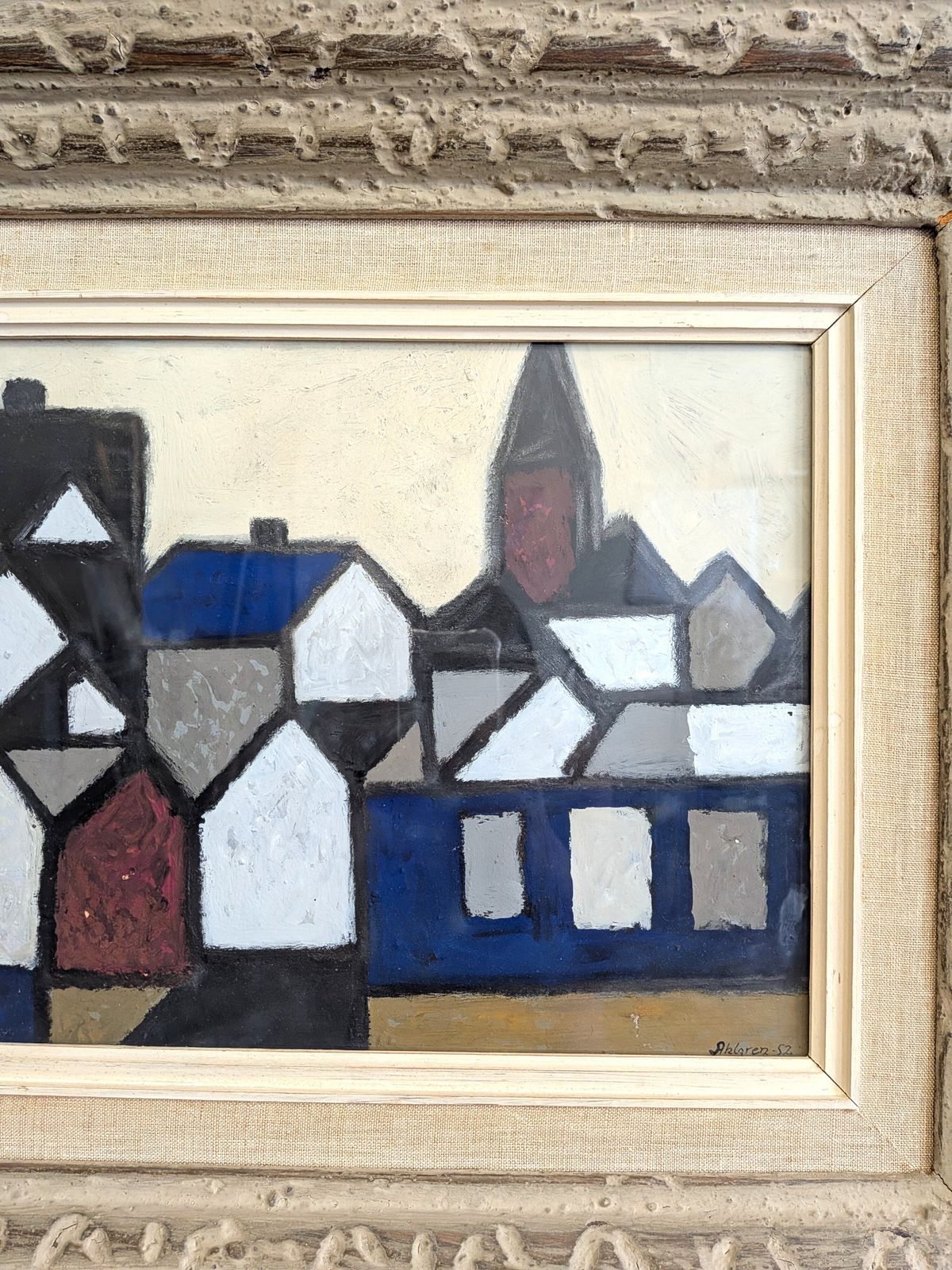 Rhythm Of Facades, Oil Painting photo vinterior