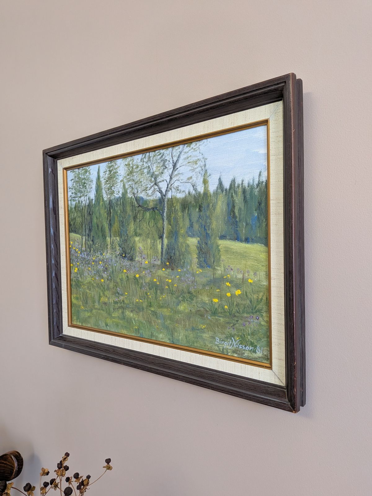 Wildflower Meadow . Oil Painting photo Kunst