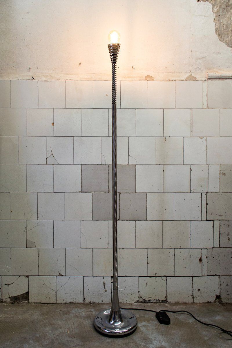 Lampadaire Molla en acier par Eleonore Peduzzi Riva pour Candle, Italie, années 1970 photo furniture
