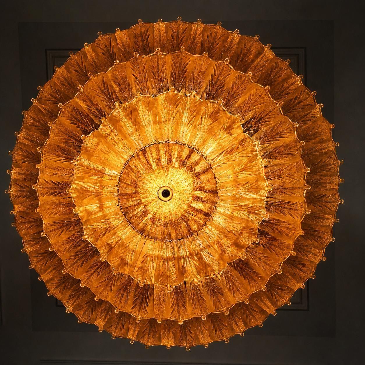 Spectacular Venetian Murano Ceiling Light photo Lighting