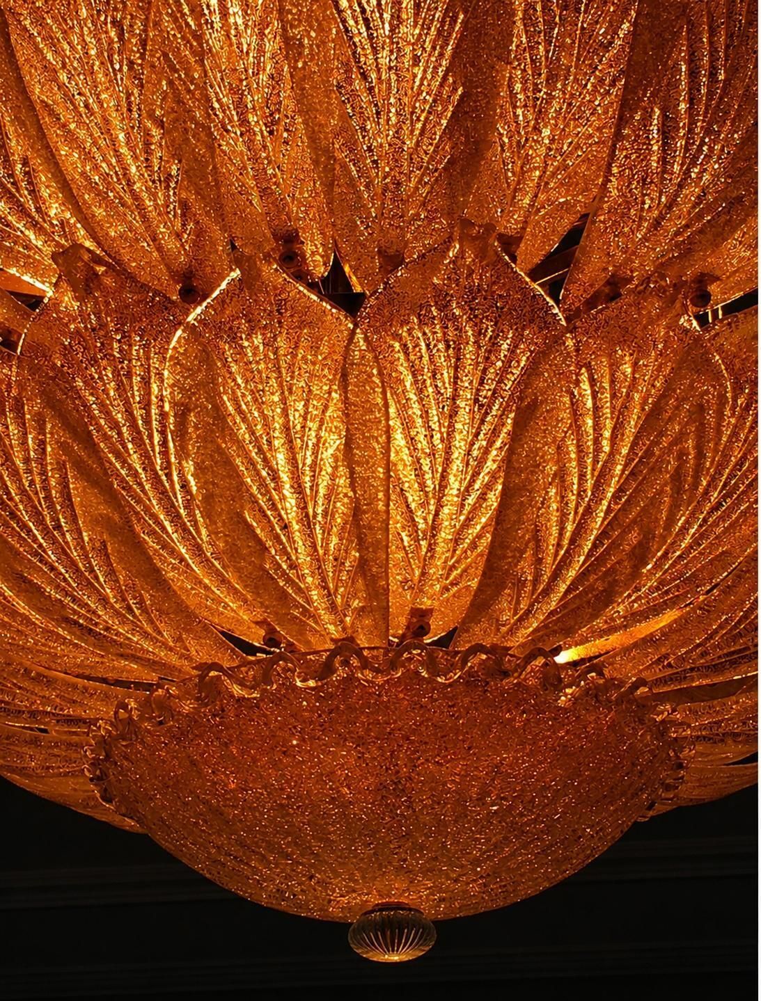 Spectacular Venetian Murano Ceiling Light photo vinterior