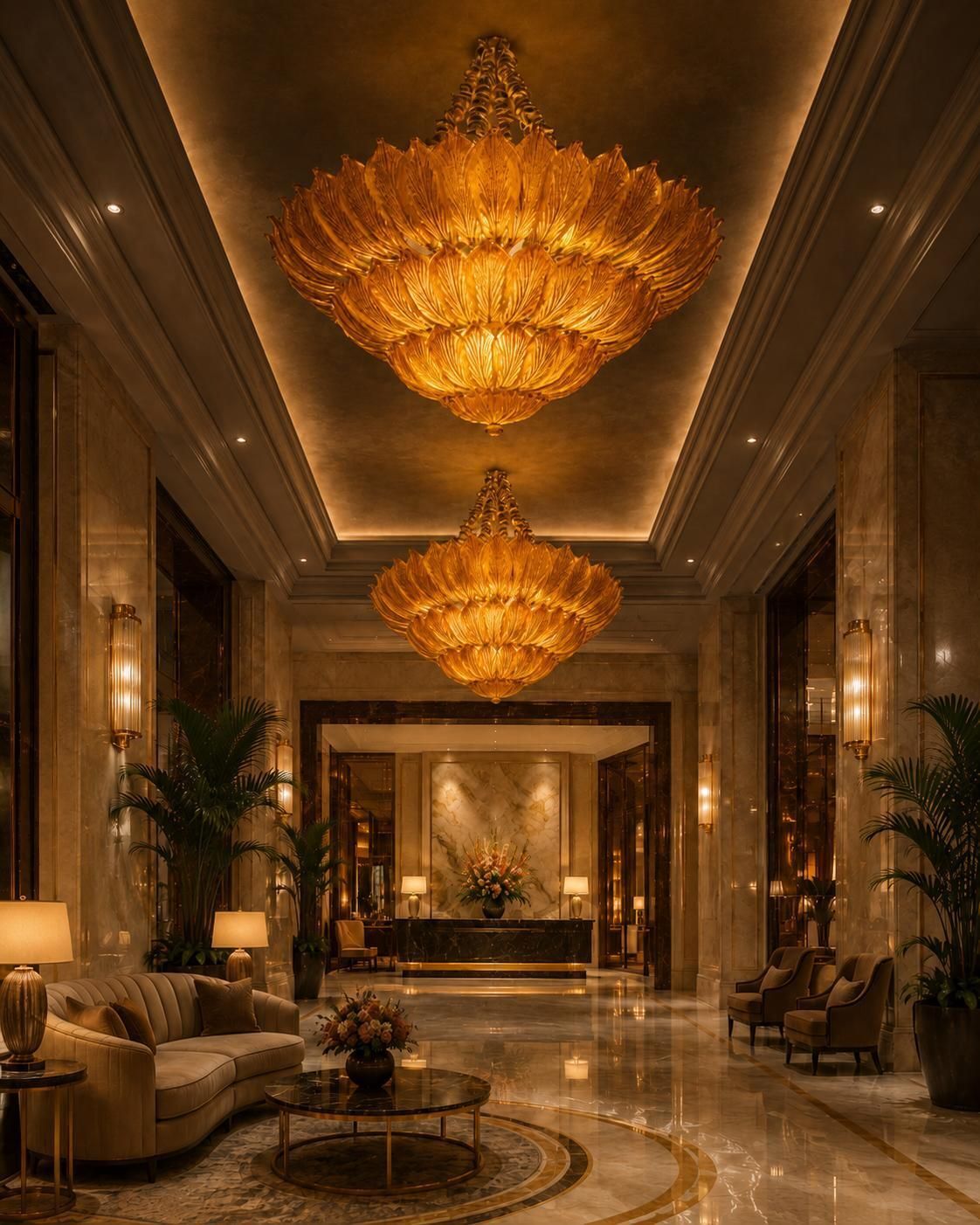 photo for sale Spectacular Venetian Murano Ceiling Light