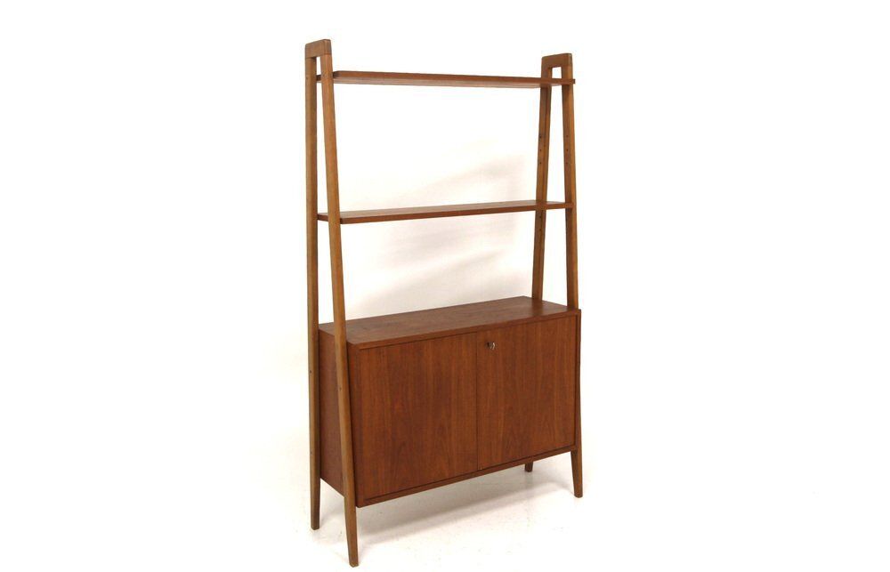 Bibliothèque scandinave Tema en teck, Möbel Ikea, Suède, années 1960
