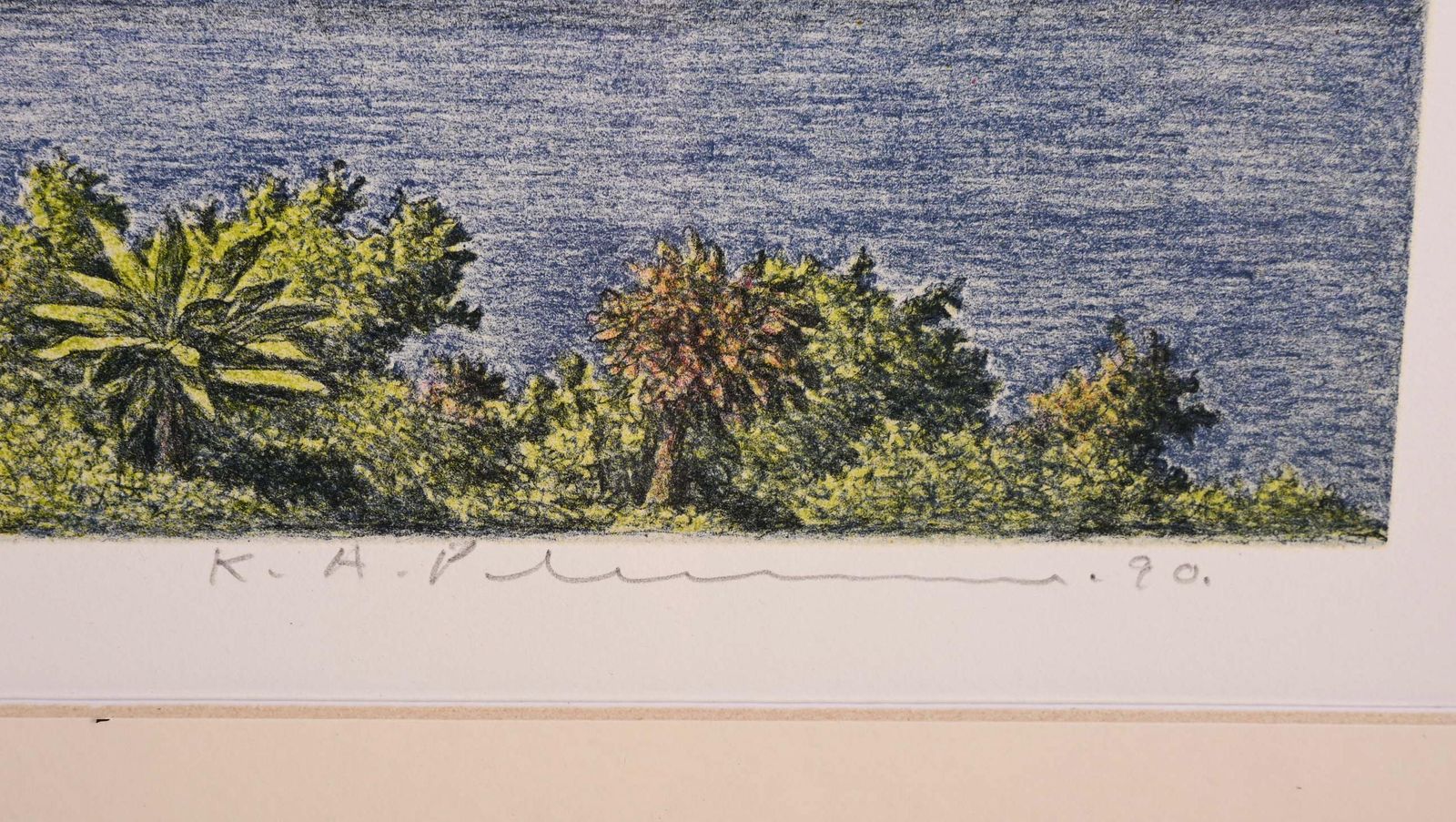 Karl Axel Pehrson Composition Exotic Branching Plants, Ruólo”Lithograph photo Art