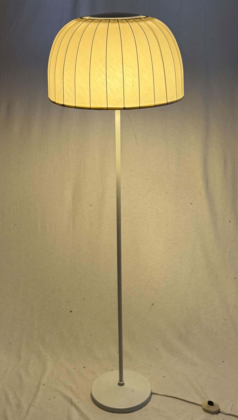 Hans Agne Jakobsson G 52/M, Vloerlamp met Leren Kap photo vintage