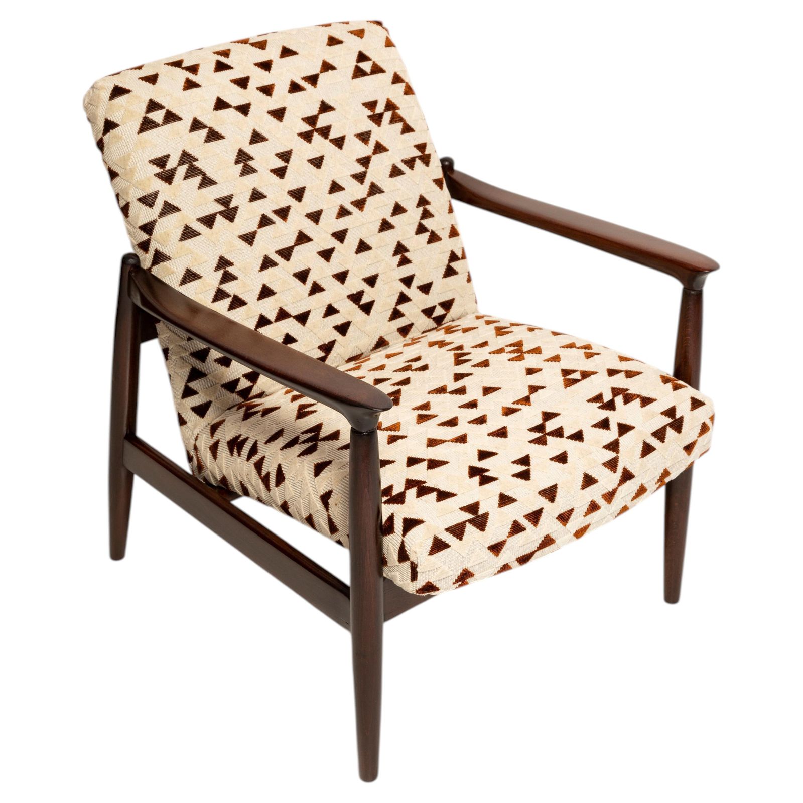 Mid-Century GFM 64 Fauteuil, Drawing Jacquard Velvet Dedar, Homa, Europa, jaren 1960