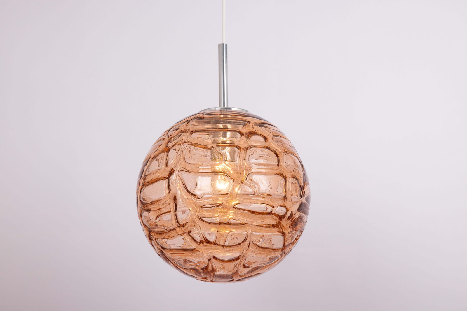 Grote zeldzame roze Murano bollamp van Doria, Duitsland, jaren 1970 photo furniture