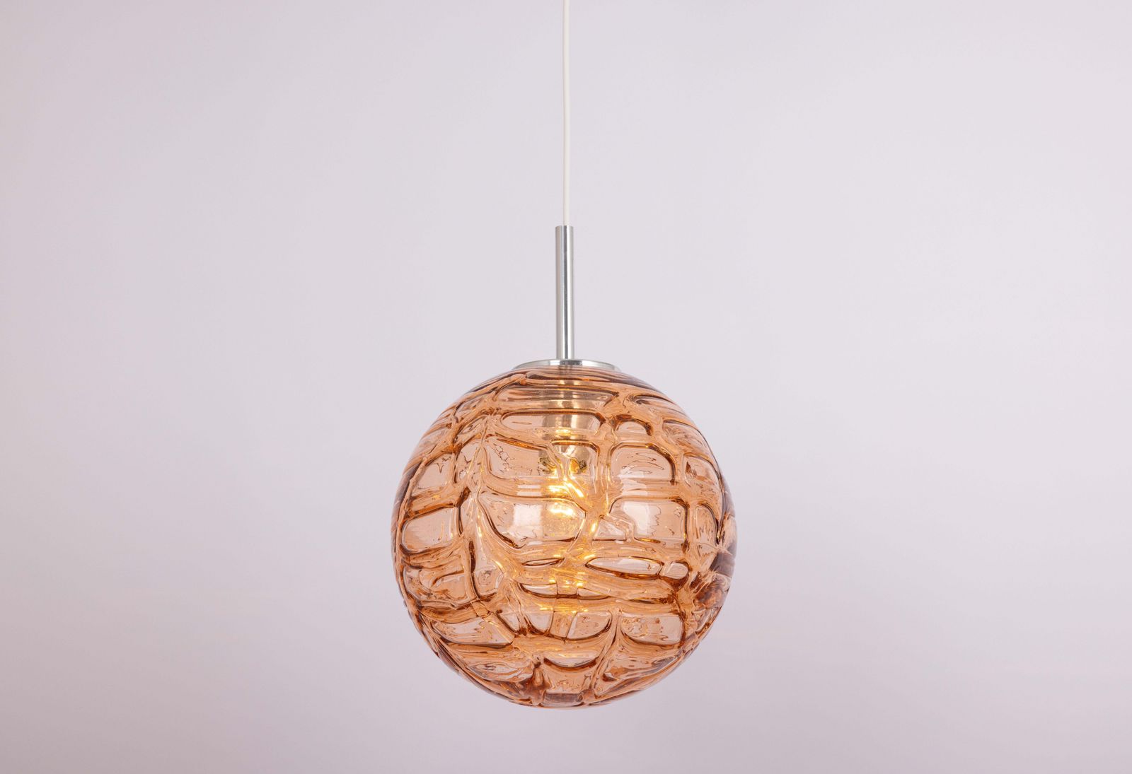Grote zeldzame roze Murano bollamp van Doria, Duitsland, jaren 1970 photo for sale