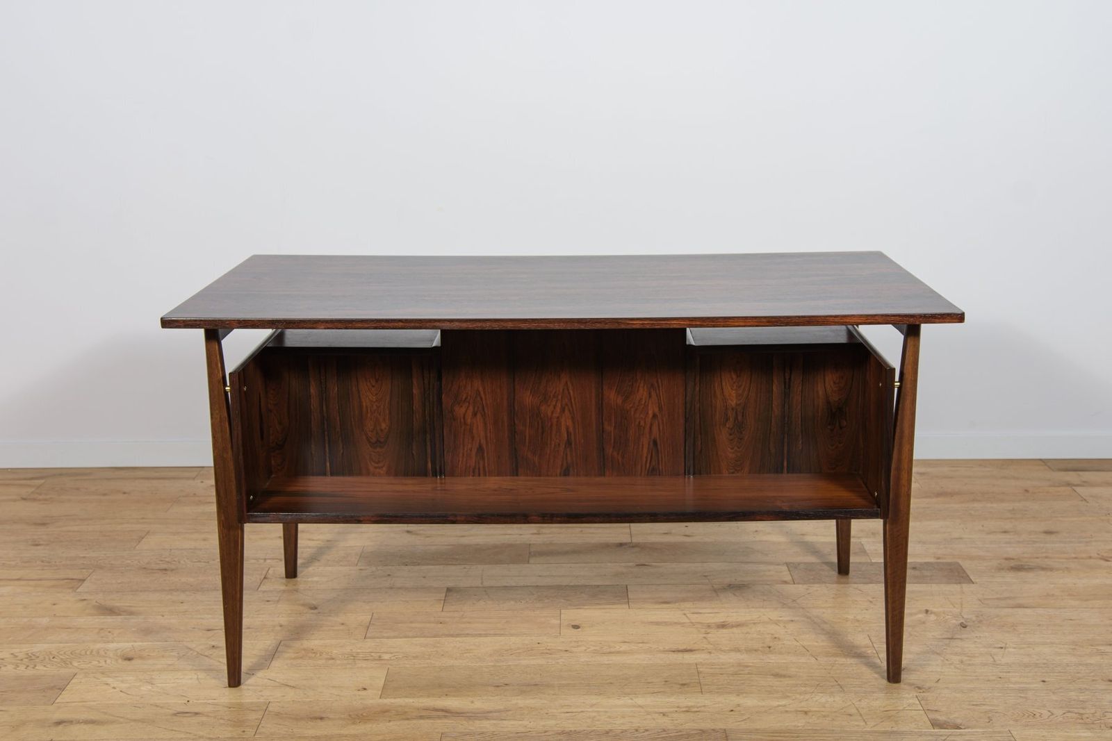 Mid Century Rosewood Desk By Gunnar Nielsen Tibergaard For Tibergaard, Denmark, 1960s photo vinterior