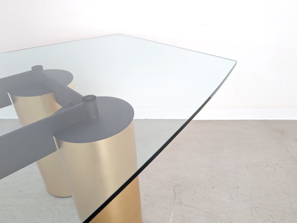 Eettafel Tavolo Serenissimo Acerbis Vignelli Associates Glas 3m photo vinterior