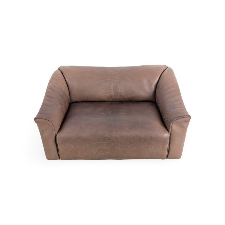Canapé 2 places De Sede DS 47 en cuir brun photo furniture