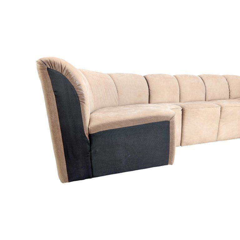 Walter Knoll Piccolino hoekbank, suède, vintage photo buy