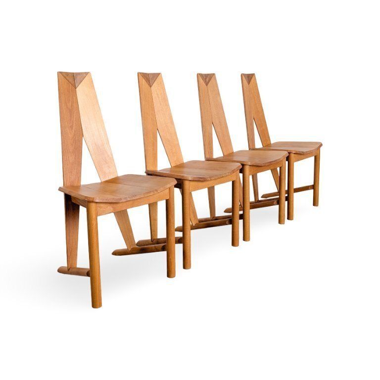 Set Of 4 Original Design Chairs Seltz Søren Nissen Ebbe Gehl Beech photo for sale