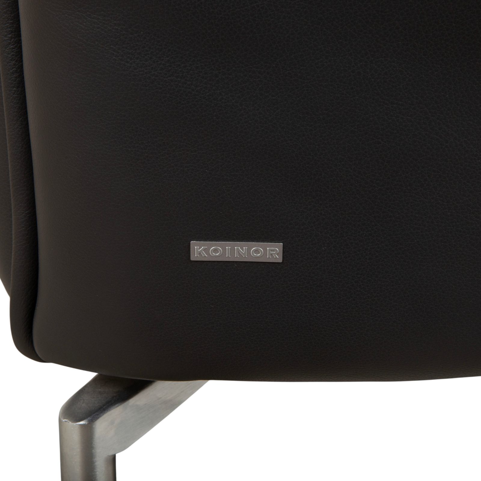 photo furniture Canapé 2 places en cuir Koinor Vanda anthracite, fonction manuelle