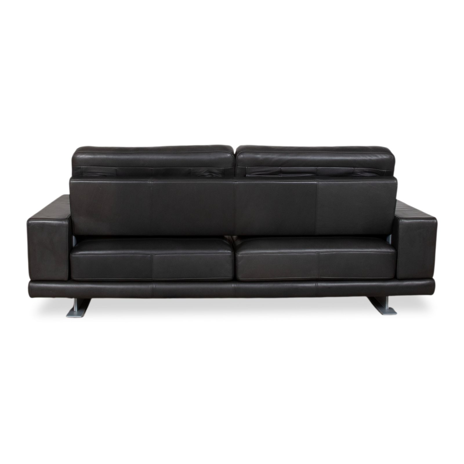 Mobilier Canapé 2 places Rolf Benz en cuir noir photo