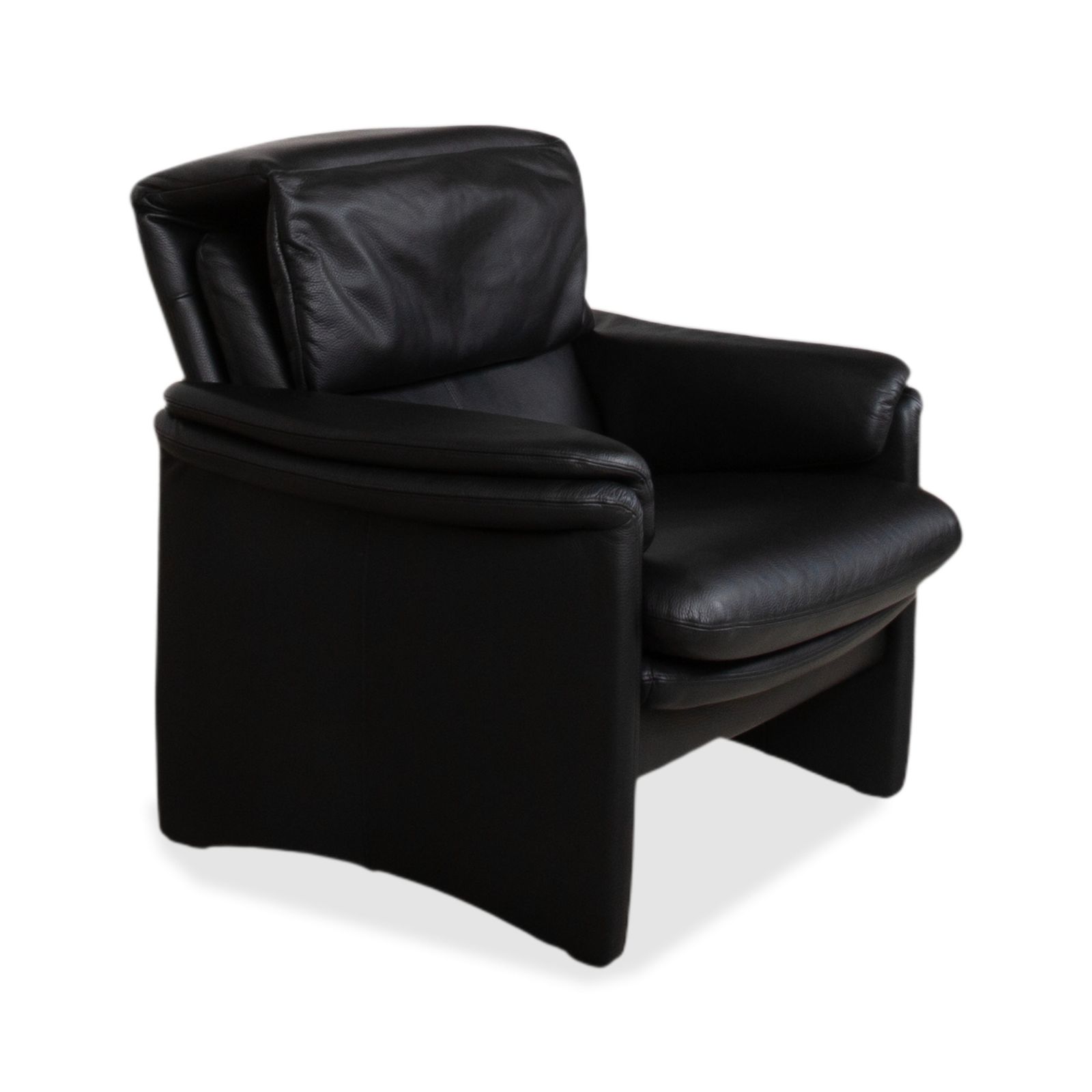 Fauteuil Erpo Lugano en cuir noir, fonction manuelle photo buy