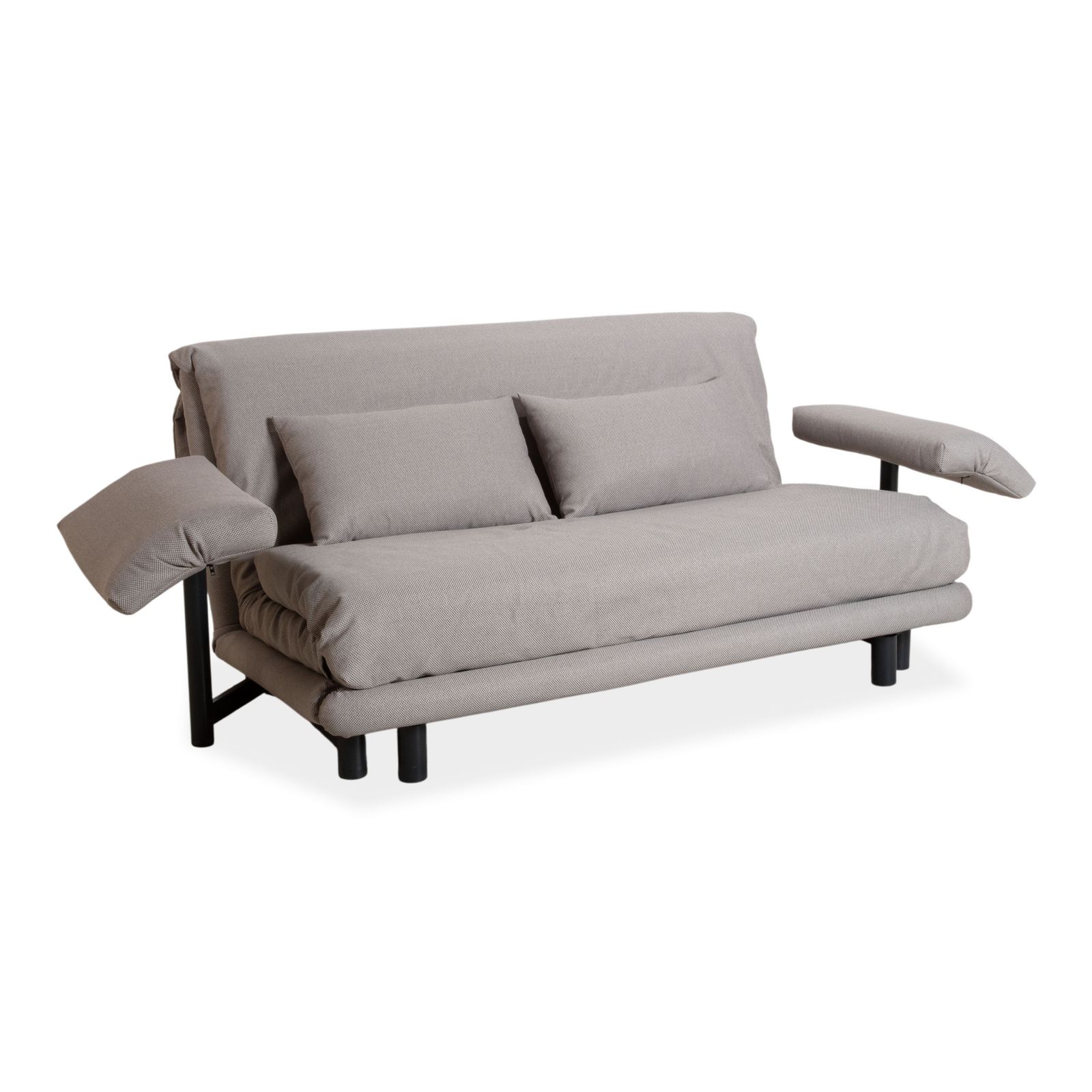 Canapé Ligne Roset Multy 3 places en tissu gris, avec fonction couchage photo for sale