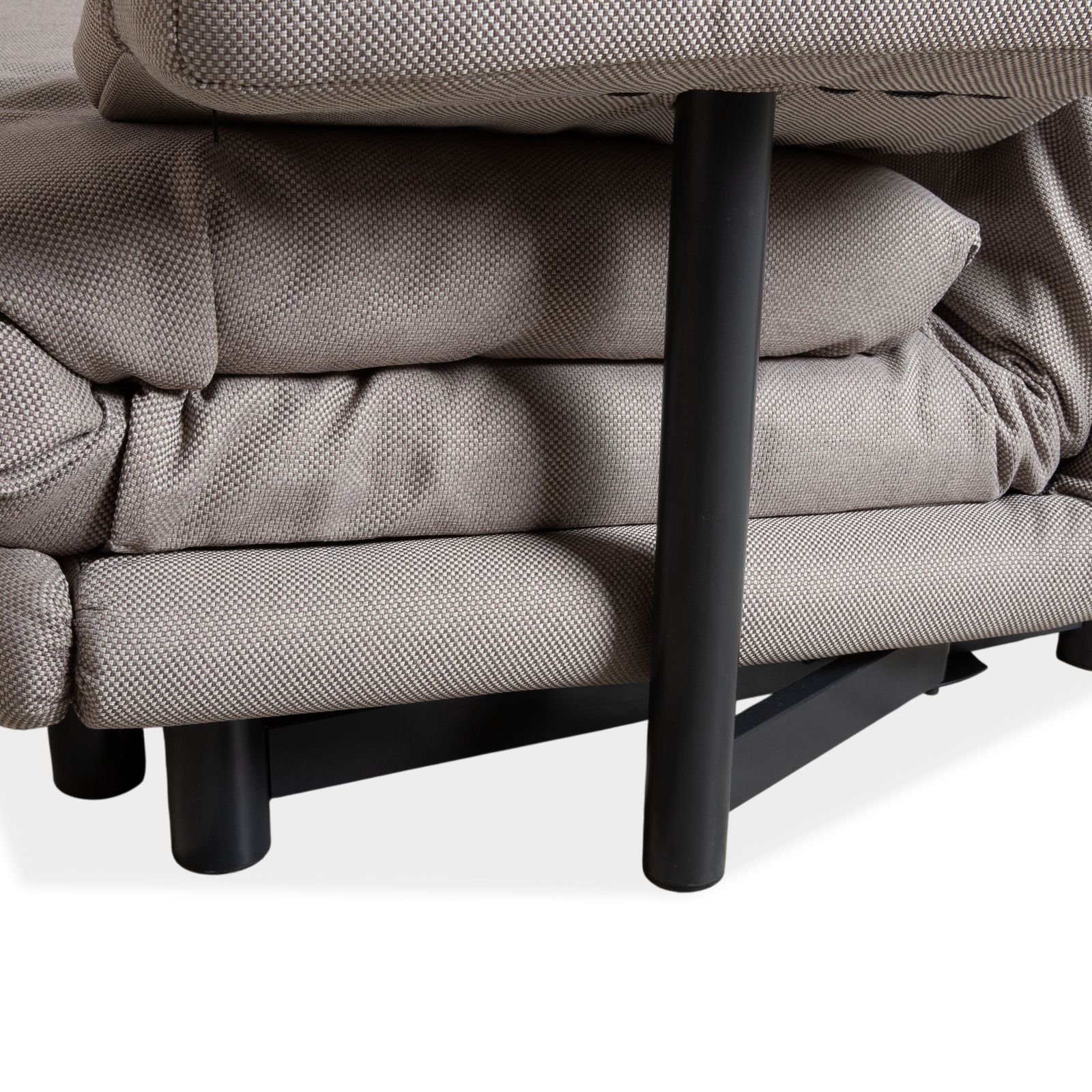 Canapé Ligne Roset Multy 3 places en tissu gris, avec fonction couchage photo vinterior