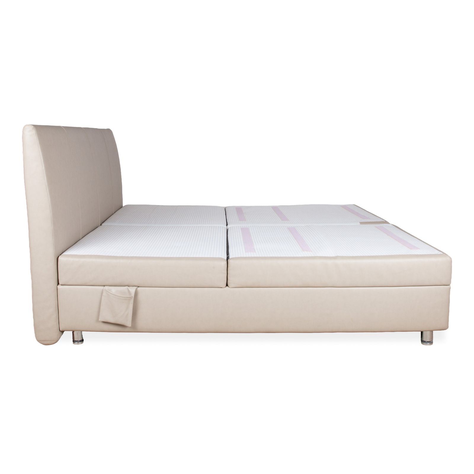 photo for sale Lit Ruf Veronesse Qlx en cuir beige crème sable