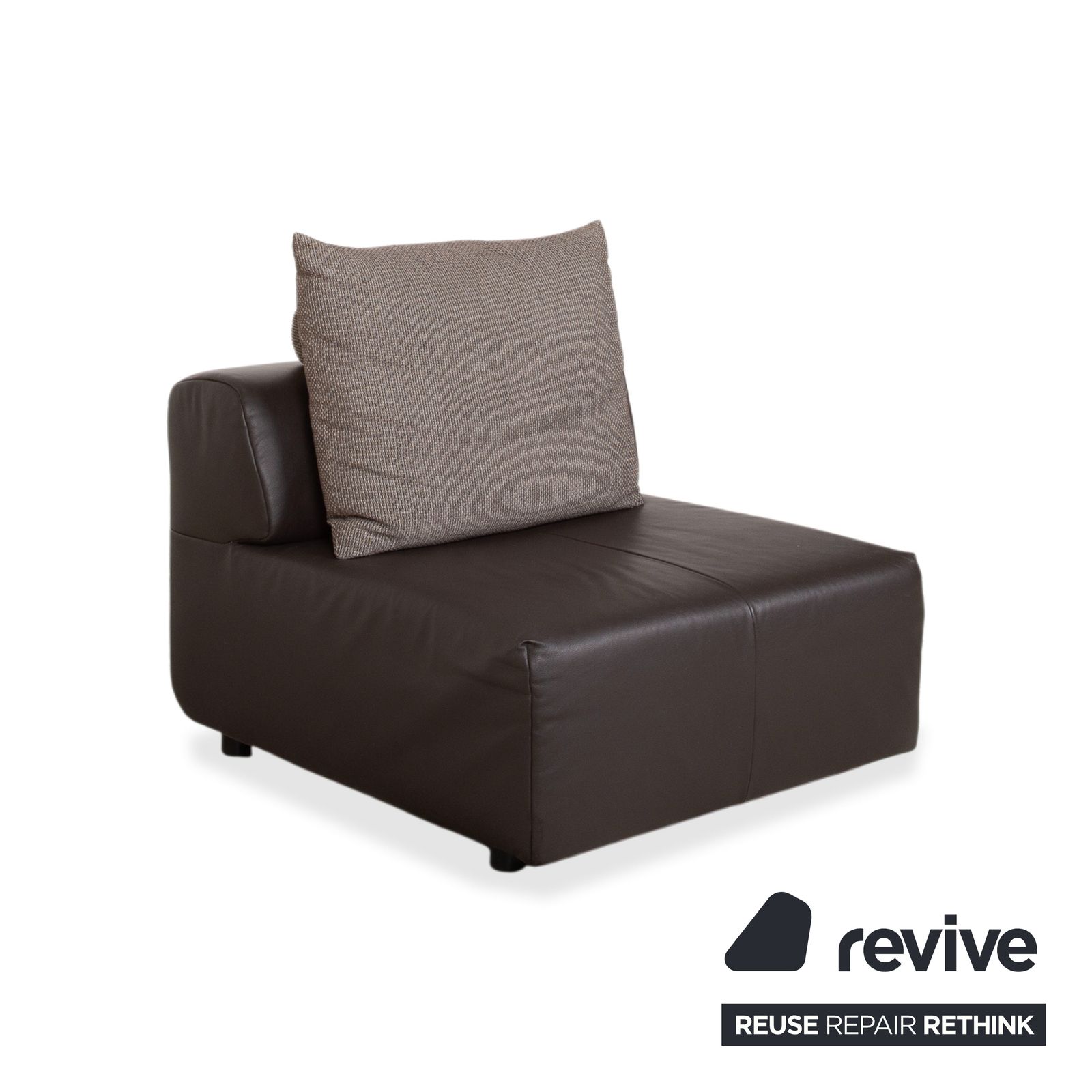 Rolf Benz Freistil 185 Leather Armchair Brown photo 1005.0