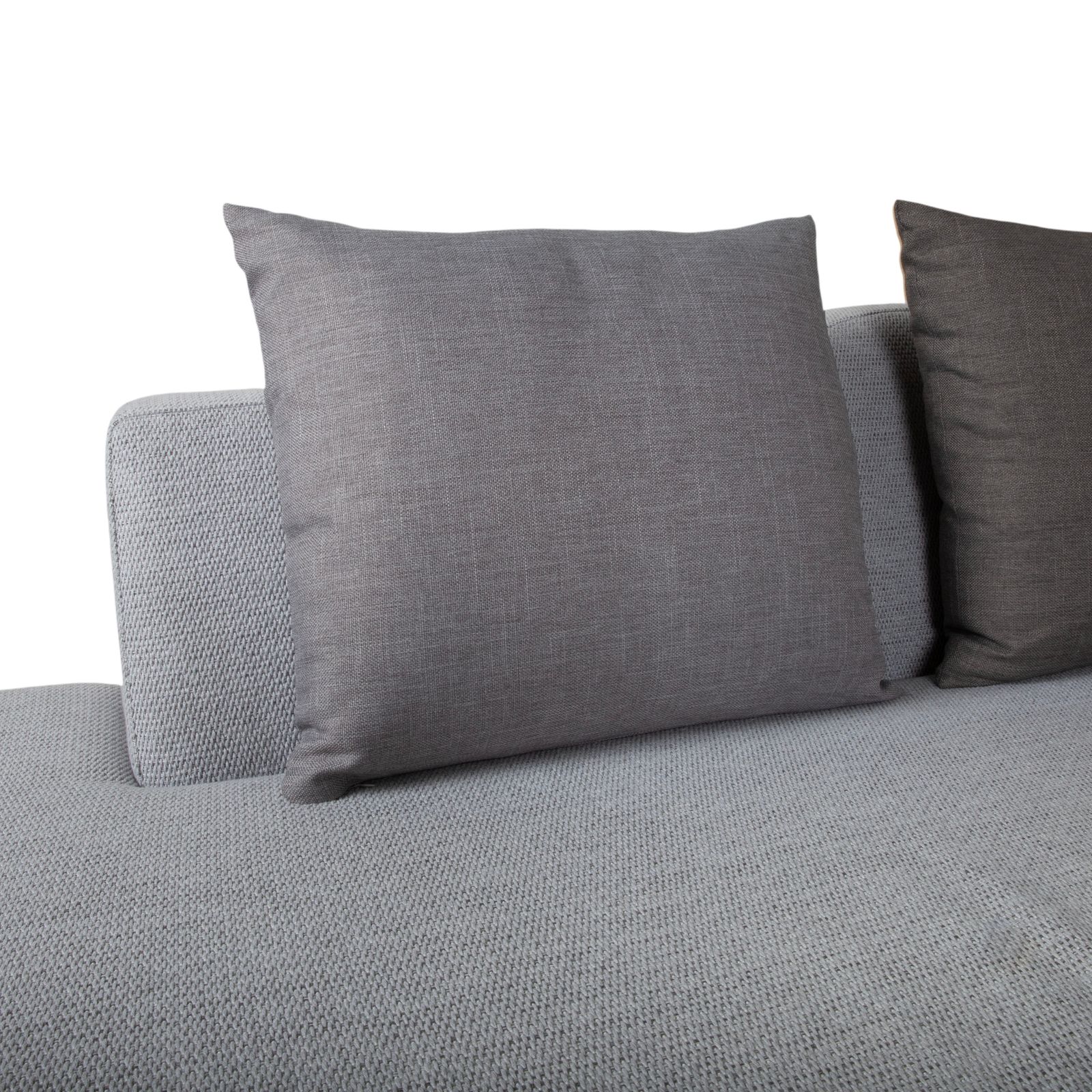 Canapé d'angle Brühl Lady Bug en tissu gris, fonction manuelle photo vinterior