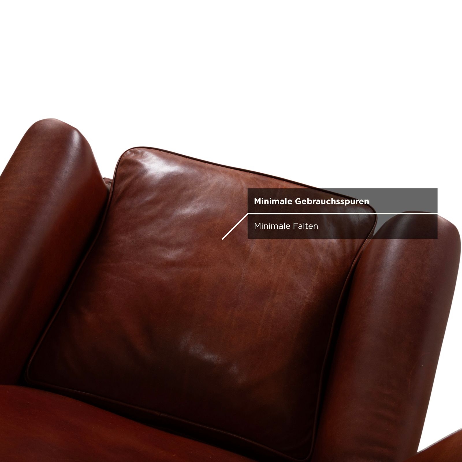 Chesterfield Leather Armchair Brown Cognac Vintage photo vintage