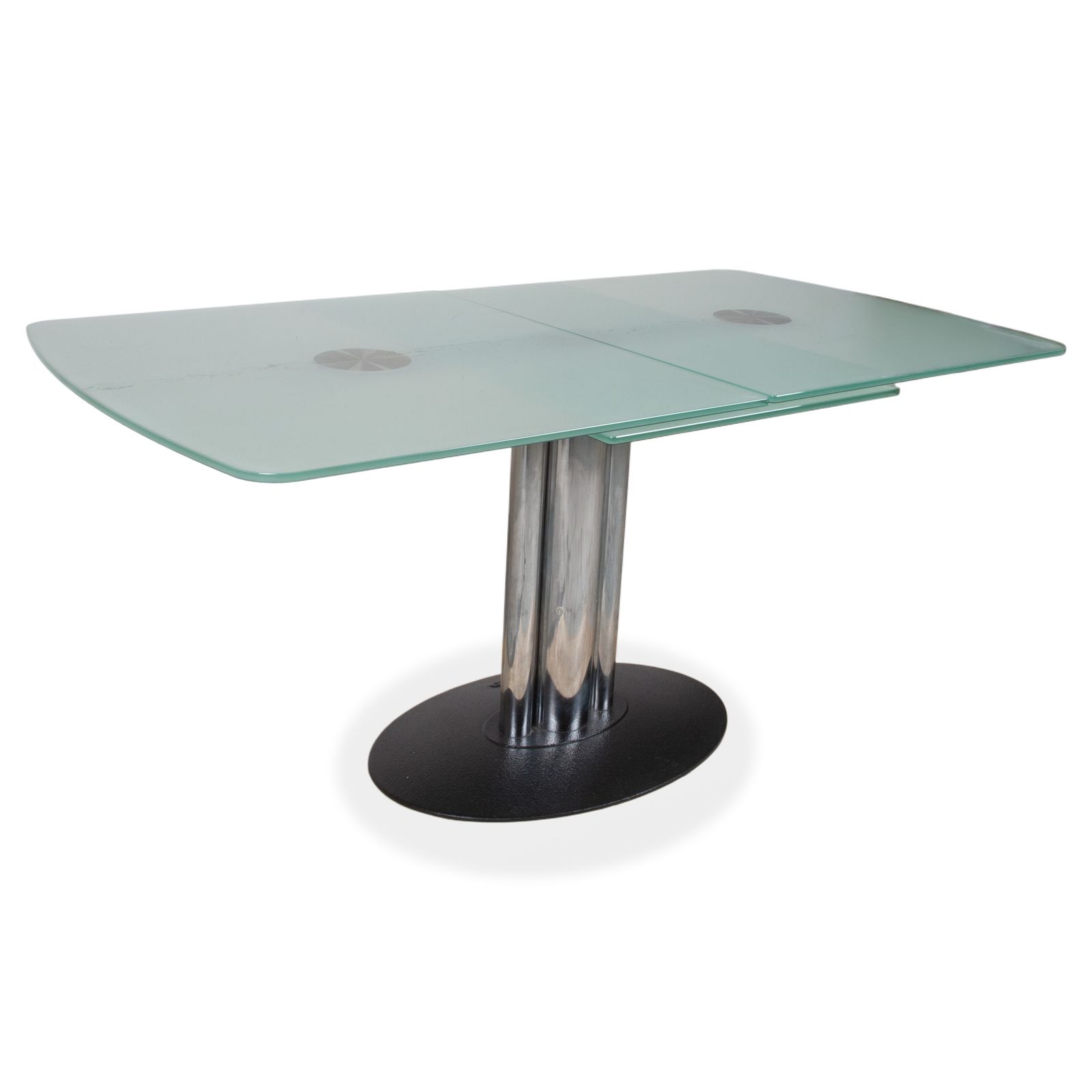 Table à manger extensible Draenert Titan III en verre, pour salle à manger
