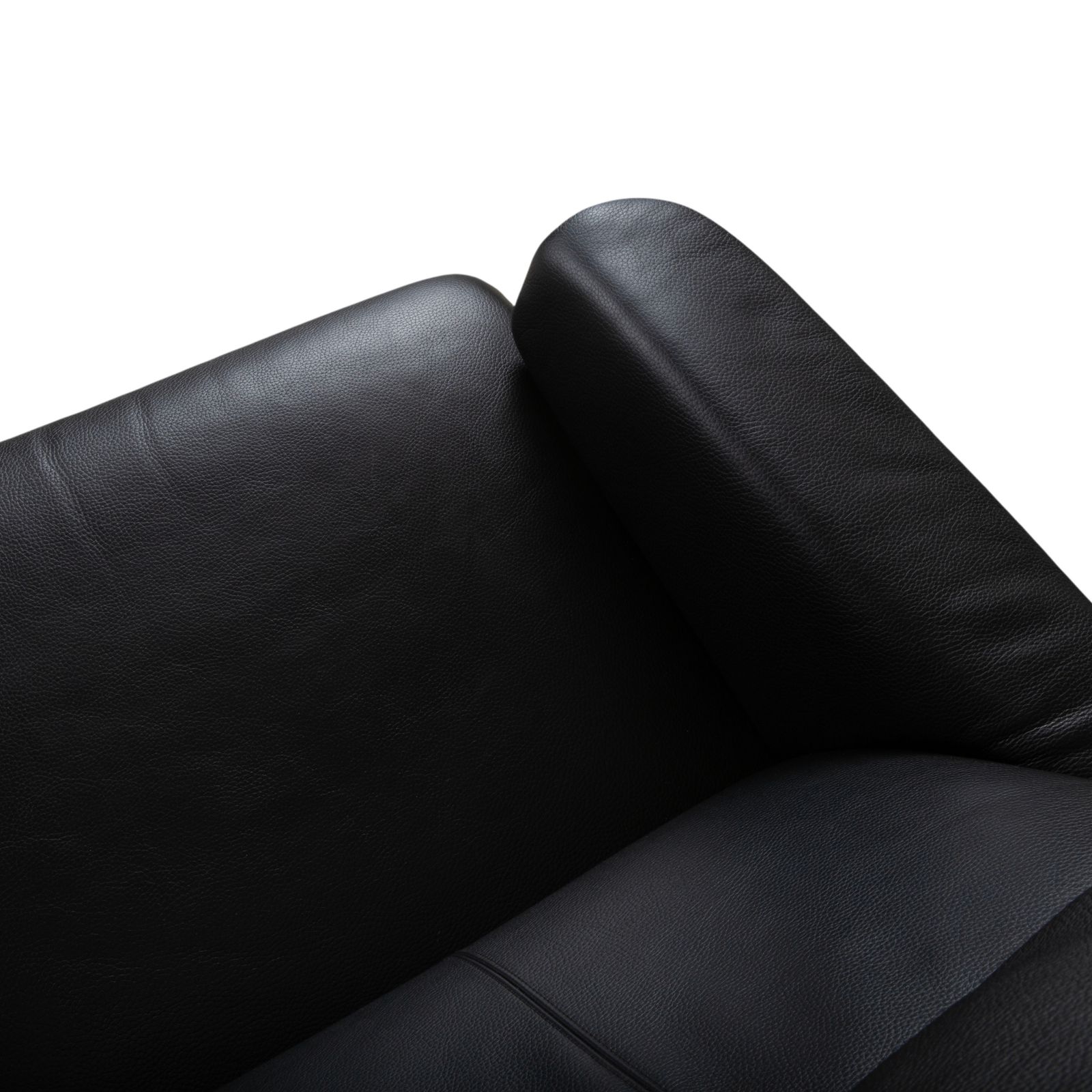 photo for sale Erpo Lugano Leather Three Seater Black Manual Function Sofa