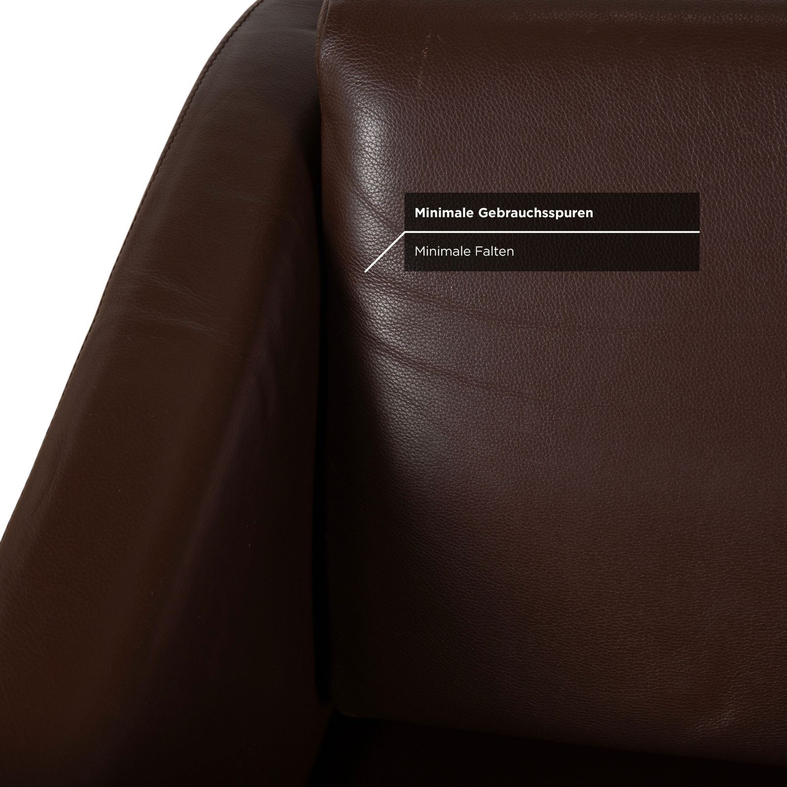 Mobilier Fauteuil FSM Pavo en cuir et chrome brun, fonction inclinaison manuelle photo