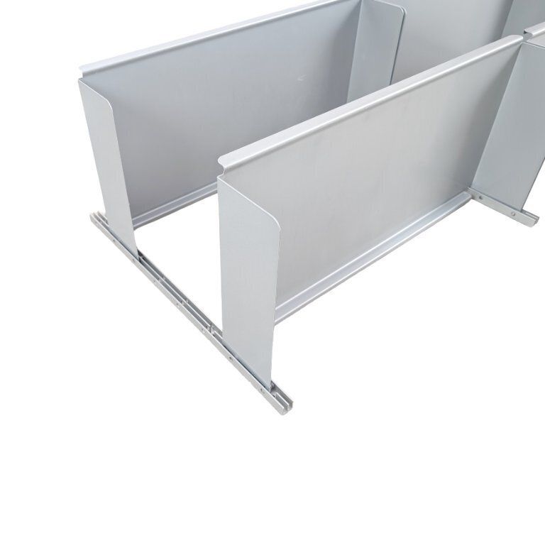 Bibliothèque murale Vitsoe 606 en aluminium, large, par Dieter Rams photo Mobilier
