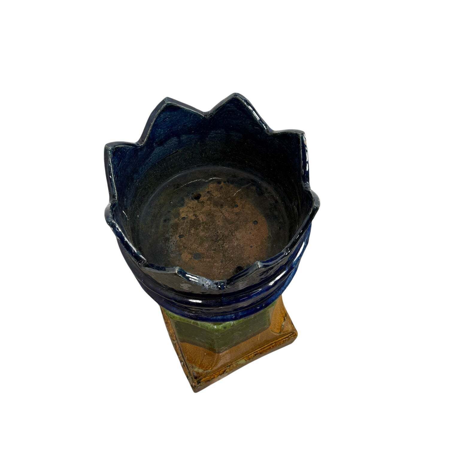 Antieke Franse geglazuurde keramische schoorsteen­pot photo furniture