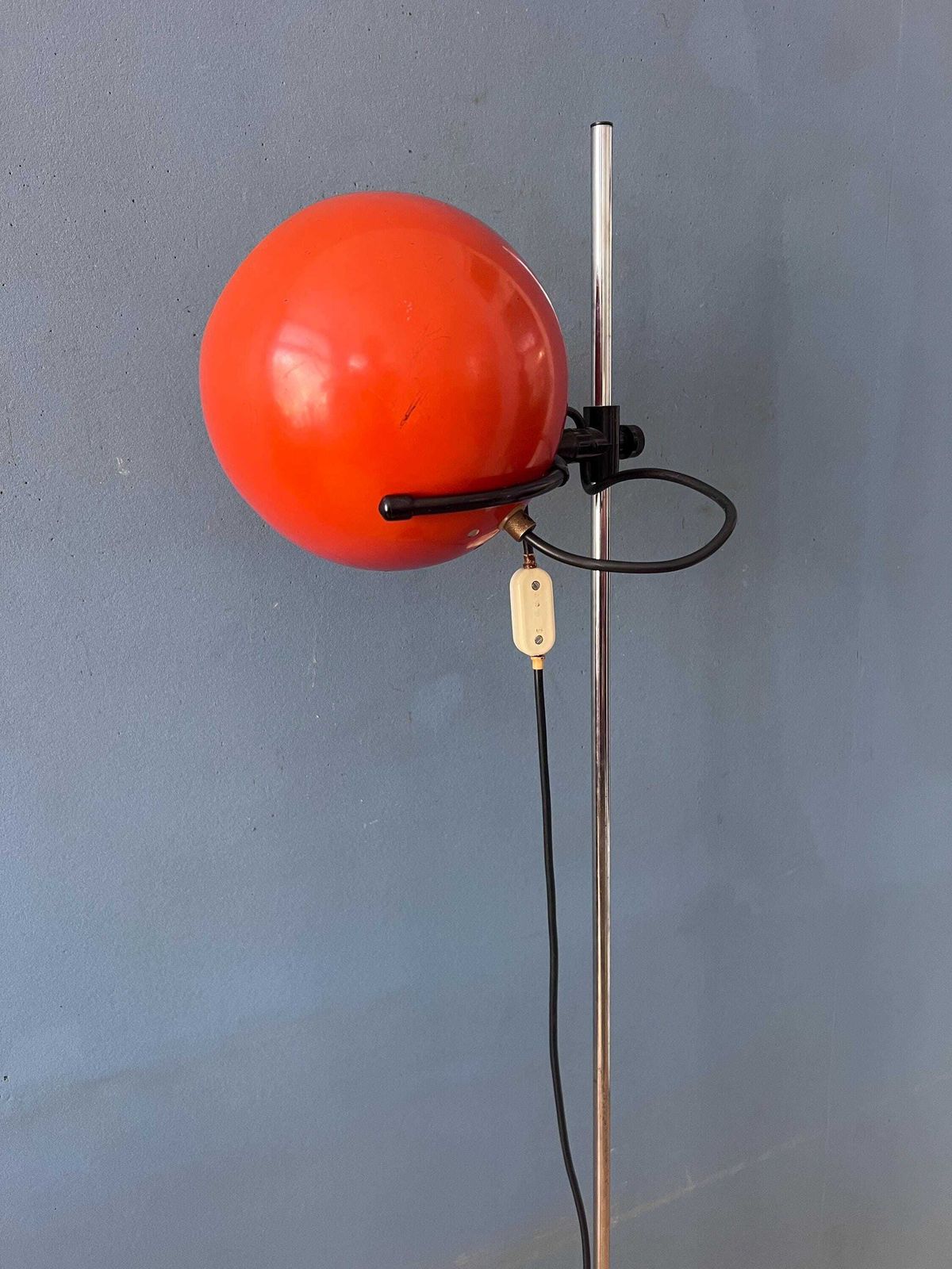 Mid Century Orange Eyeball Floor Lamp photo buy