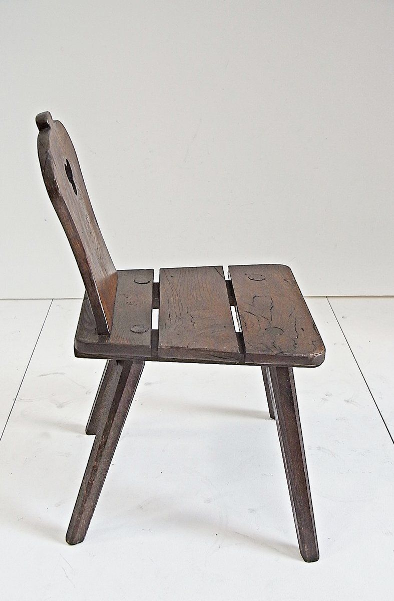 photo for sale Alfons tuintafel met stoelen van massief eiken, jaren 1970, set van 3
