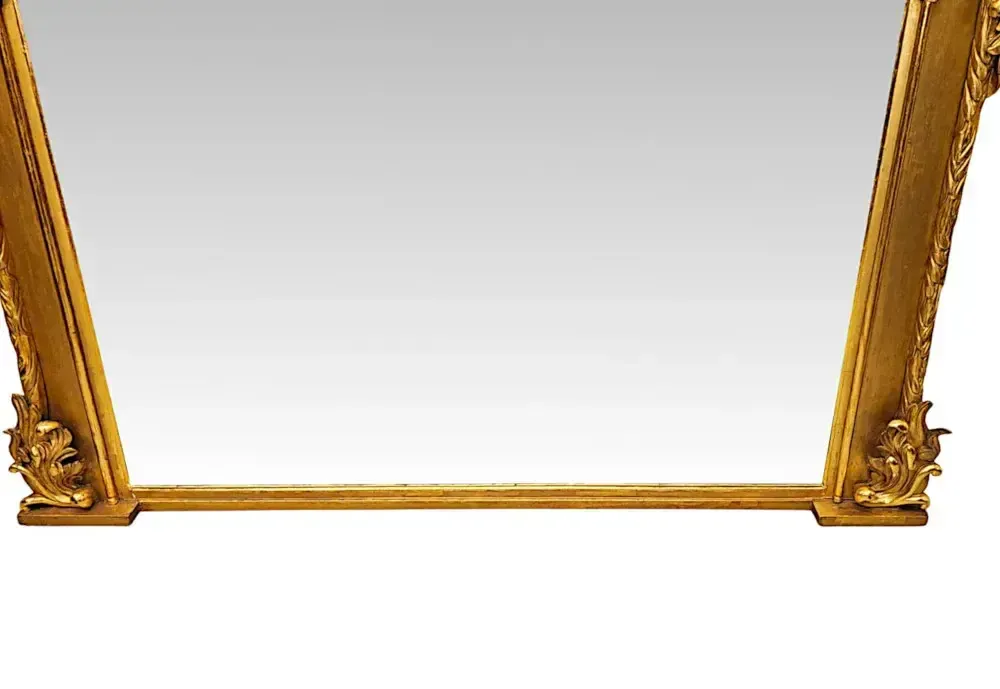 photo furniture A Very Rare Early 19th Century Giltwood Overmantel Mirror