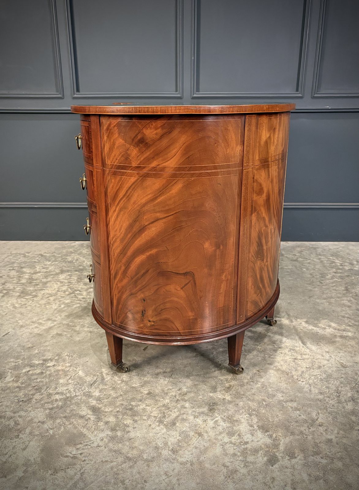 photo buy Edwardian Mahogany Kidney Shaped Desk
