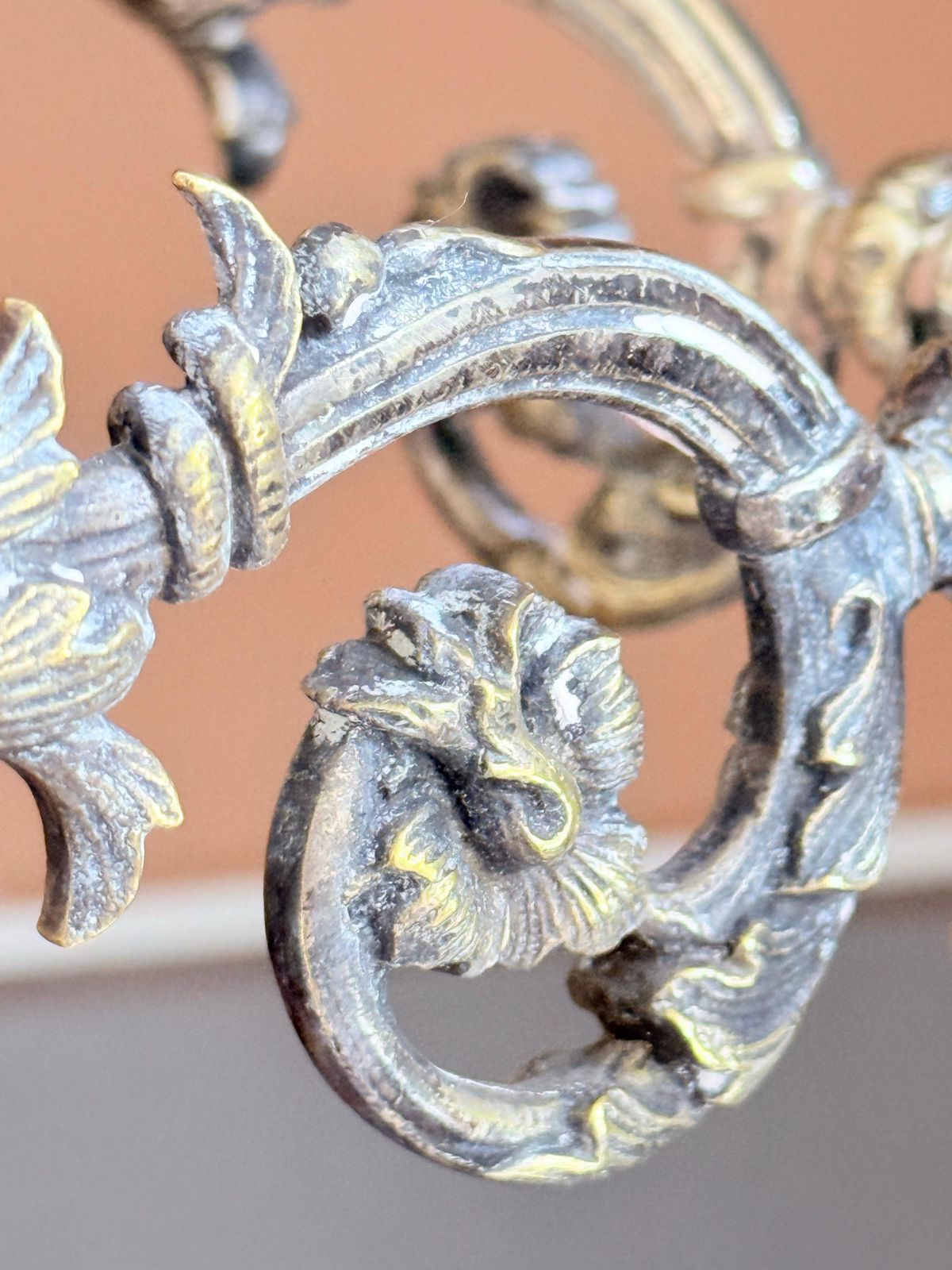Pair Of Antique Candle Holder Swedish Silver Plate Decorative Luxury Candelabra photo vintage