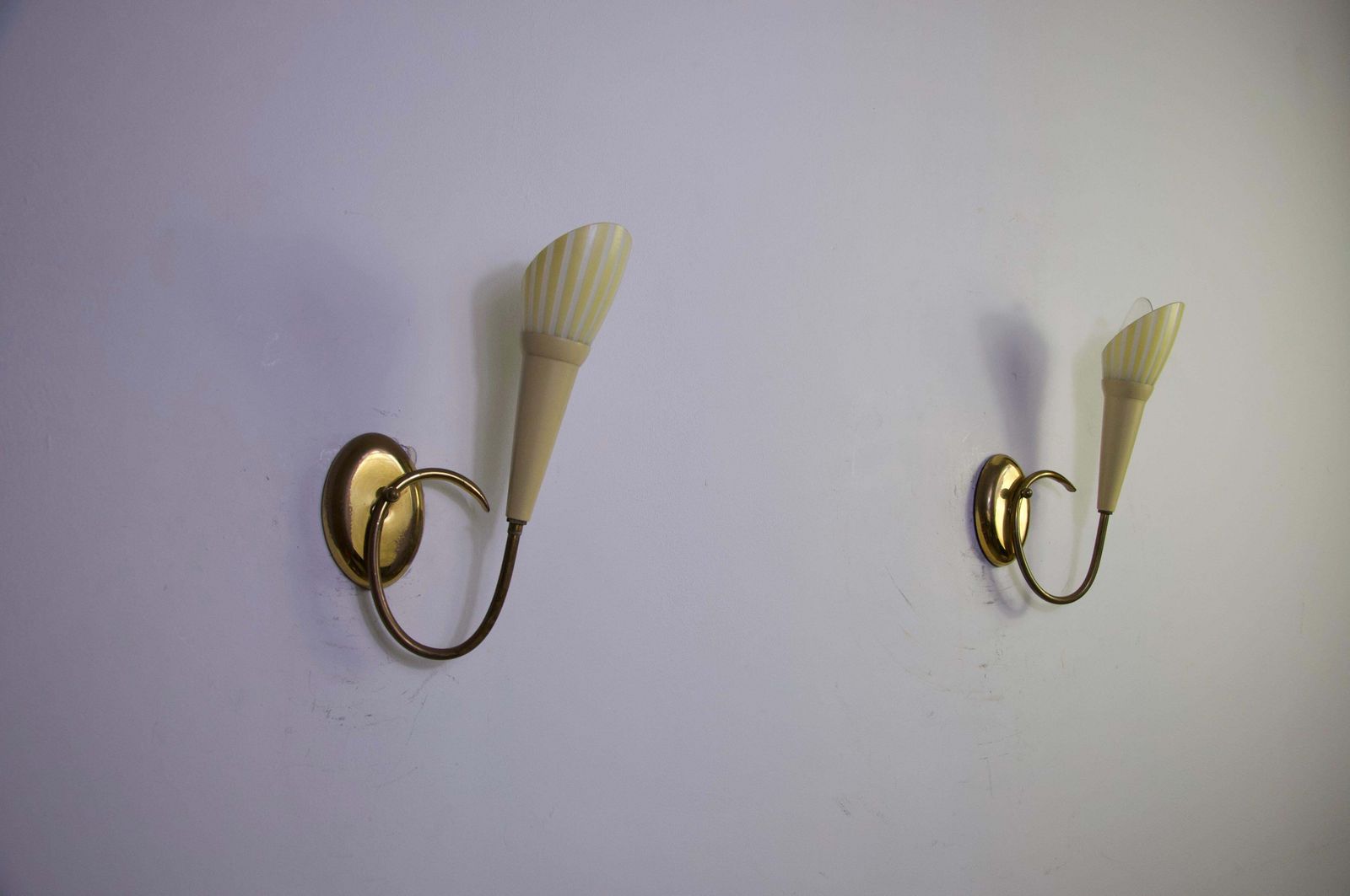 Mid Century Modern Pair Of Sputnik Wall Lamps, 1960s, Germany photo vinterior